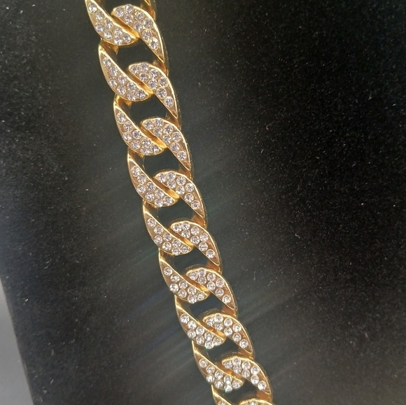 Unique Tiger Head Pendant - Pendants with Cuban Chain Necklace Gold-tone Unisex - Picture 4 of 8